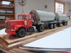 James House Diamond Reo and twin powdered cement trailers by Tim Gibson