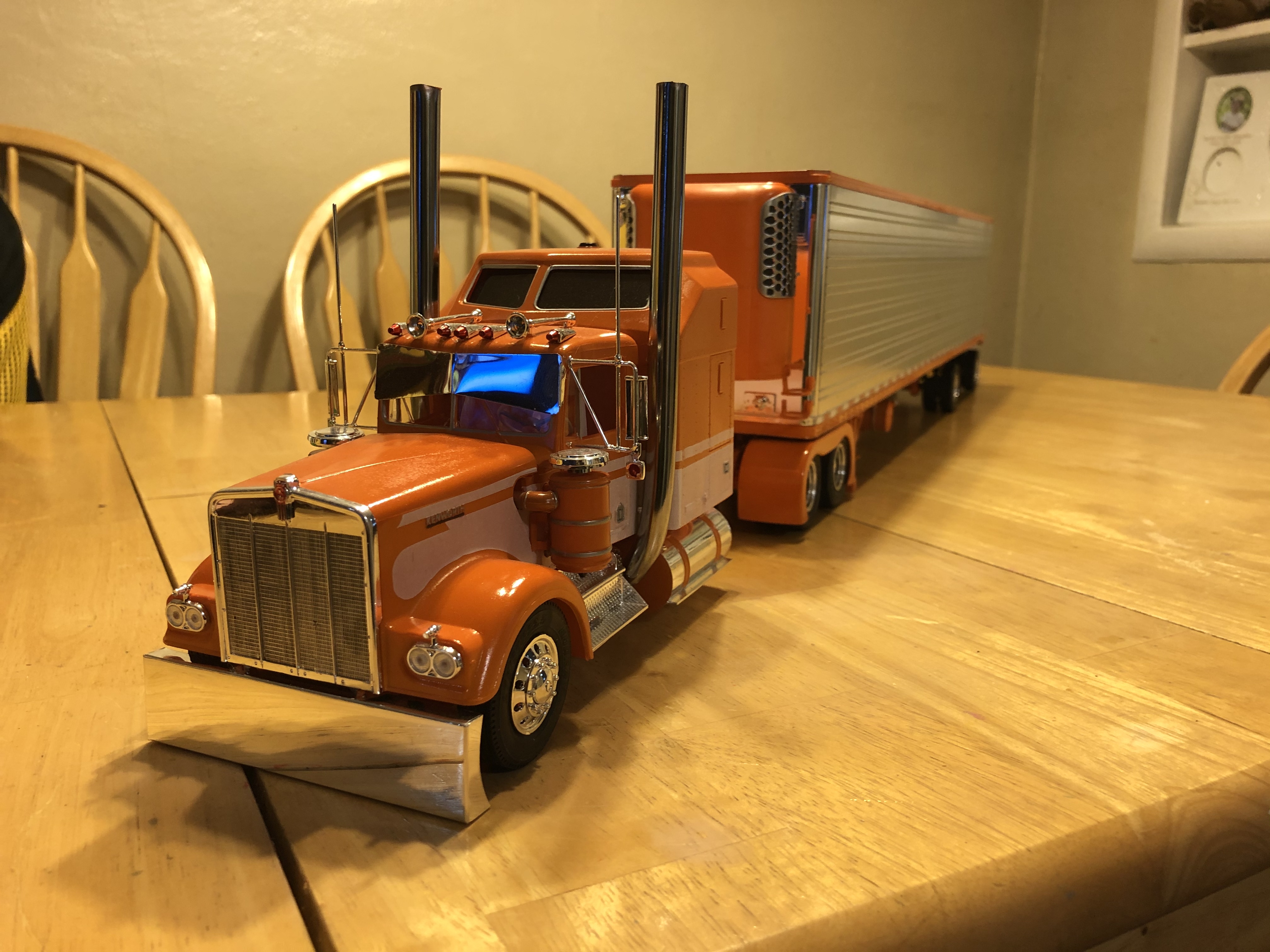 My kenworth w900 and reefer trailer